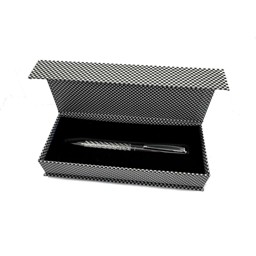 PENNA A SFERA CON ASTUCCIO IN METALLO E FIBRA DI VETRO 