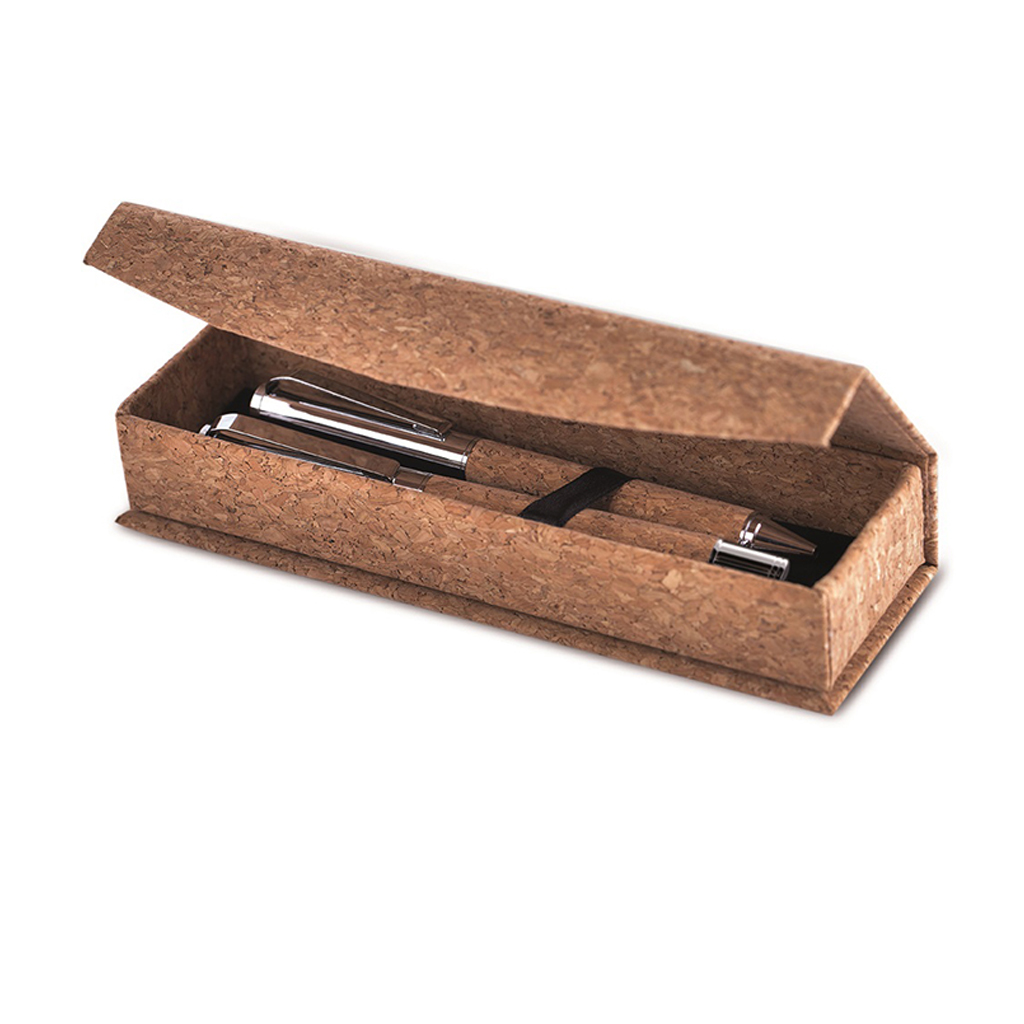 SET SCRITTURA IN SUGHERO E METALLO 