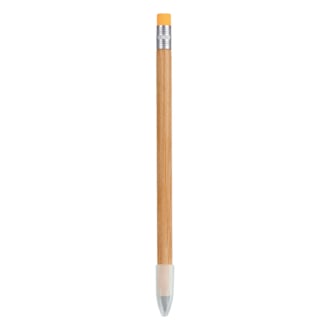 BAMBOO PENCIL WITH METAL GRAPHITE TIP AND ERASER  