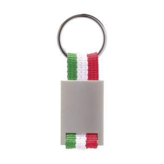 METAL AND POLYESTER KEY CHAIN