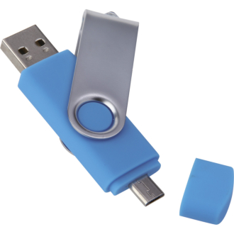 MEMORIA USB DA 4GB IN PLASTICA E ACCIAIO