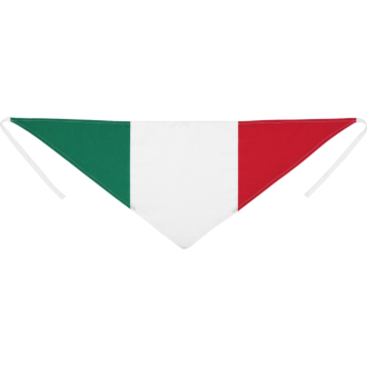 TRIANGLE BANDANA WITH ITALIAN FLAG COLOURS