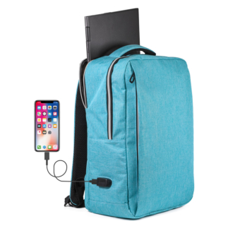 RPET LAPTOP BACKPACK WITH USB OUTPUT