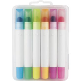 SET OF 6 HIGHLIGHTERS CRAYONS