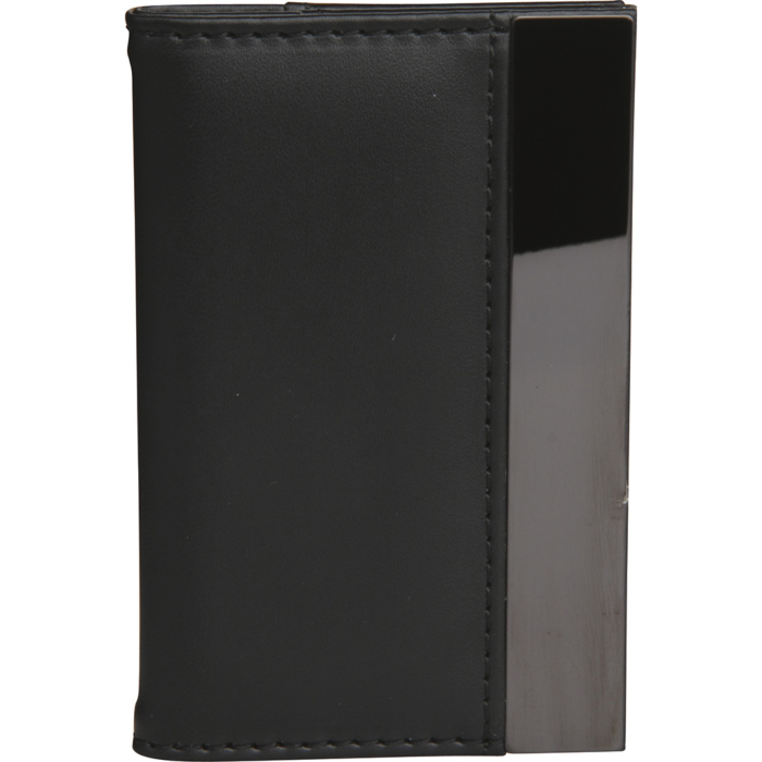Porta Biglietti Da Visita Golden Head Colorado In Pelle Pregiata, 10 Cm, Fatto A Mano