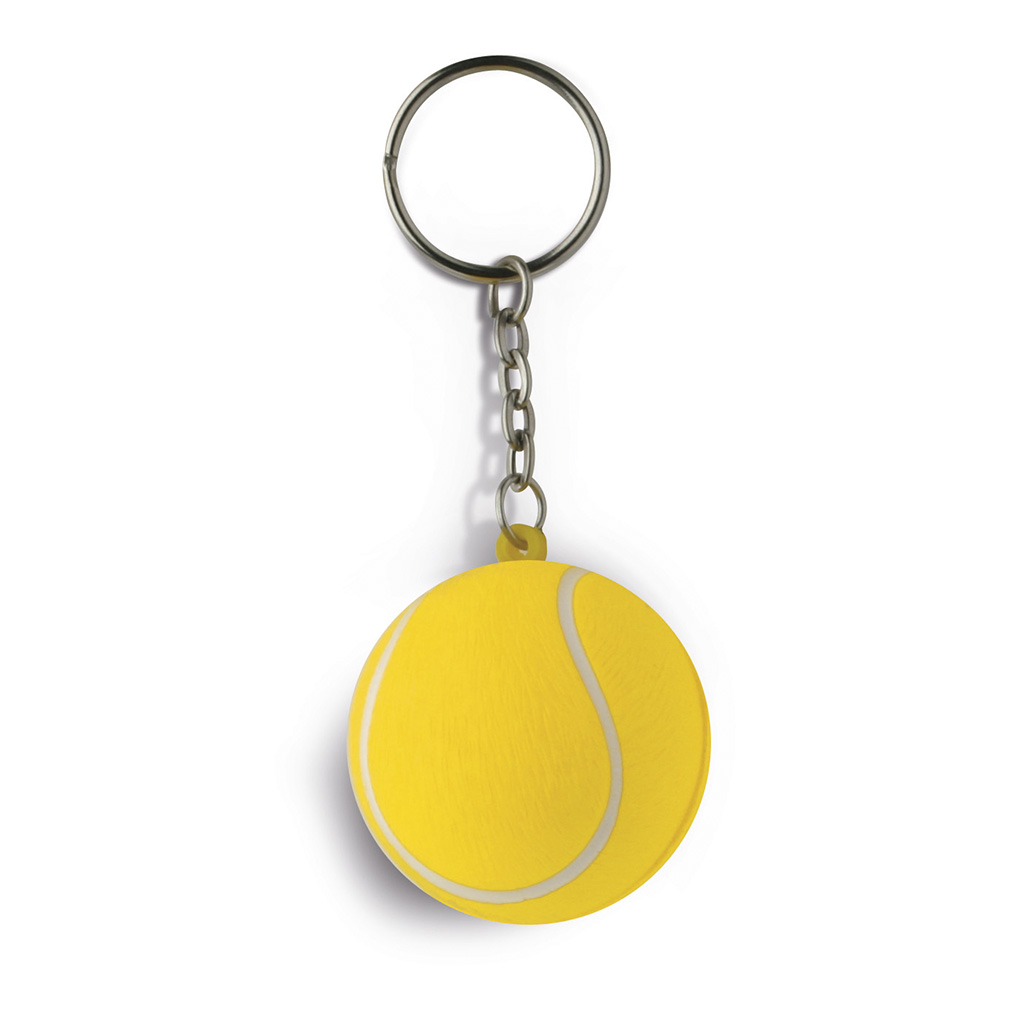 PORTACHIAVI ANTISTRESS IN PU pallina da tennis 