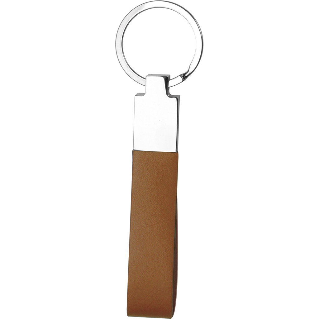 PORTACHIAVI IN METALLO E PELLE 