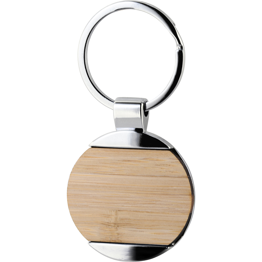 PORTACHIAVI IN BAMBÙ E METALLO 