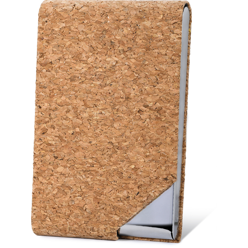 PORTABIGLIETTI DA VISITA IN SUGHERO E METALLO 