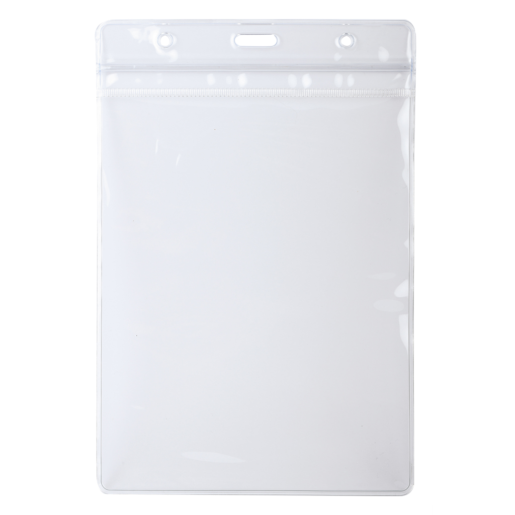 BUSTINA VERTICALE PORTA BADGE IN PLASTICA 
