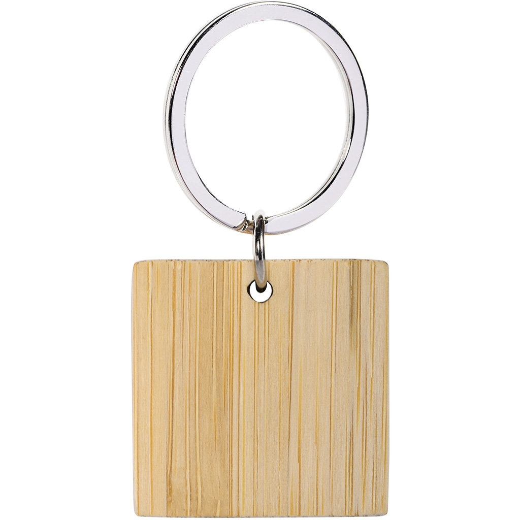 PORTACHIAVI IN BAMBÙ E METALLO 