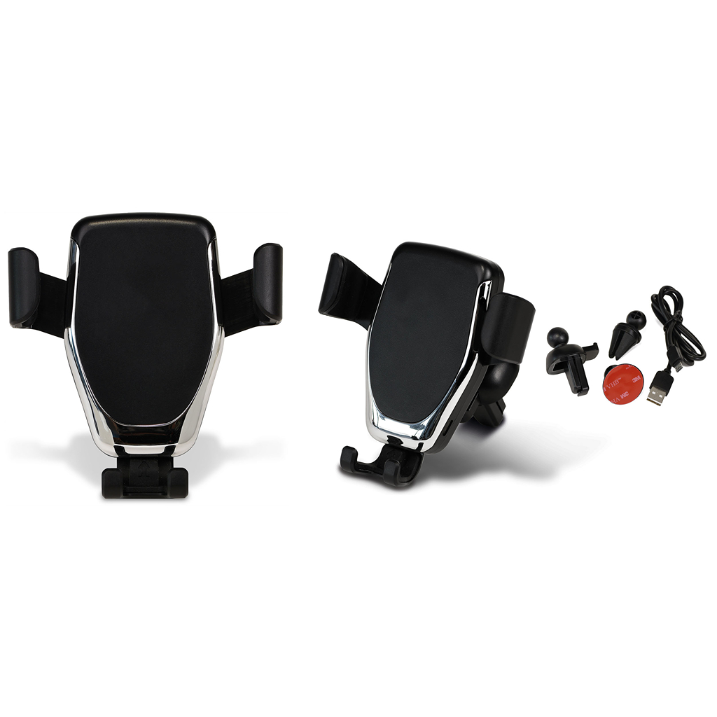 * PORTA CELLULARE DA AUTO CON CARICATORE WIRELESS IN PLASTICA 