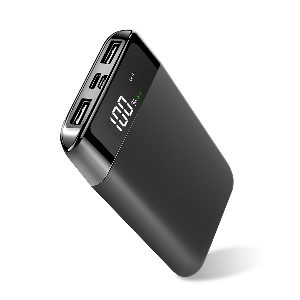 CARICATORE USB E WIRELESS DA 10000 mAh IN PLASTICA 