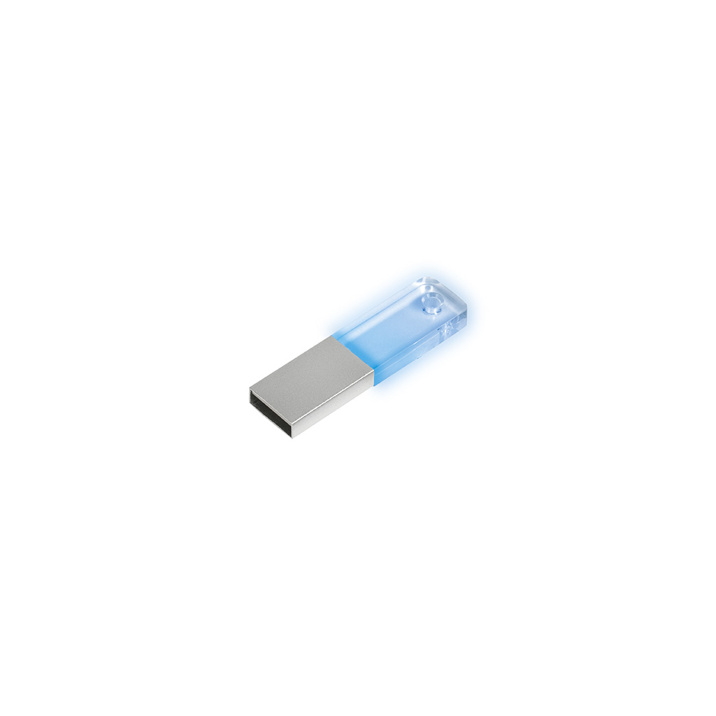 MINI MEMORIA USB DA 4GB IN ACRILICO E ALLUMINIO 