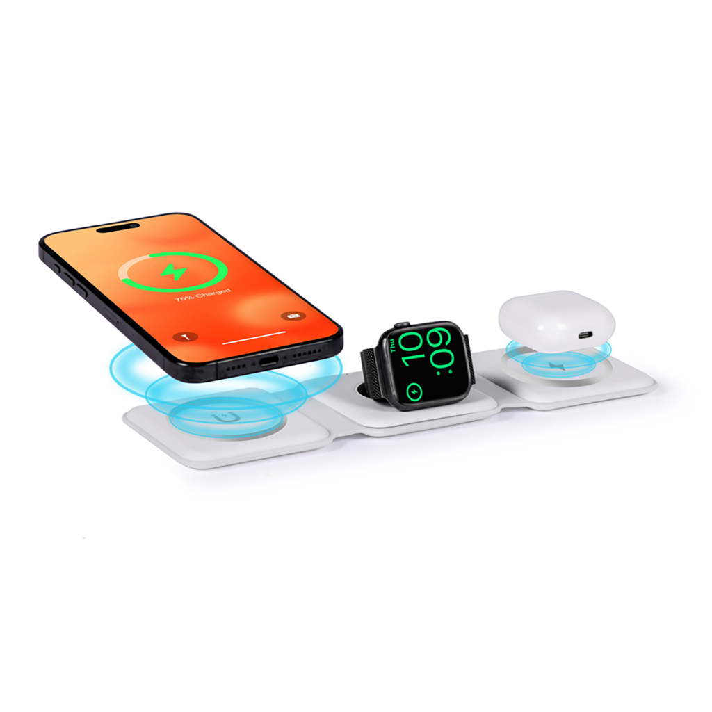 CARICATORE WIRELESS 15W MAGNETICO IN PLASTICA SOFT TOUCH 