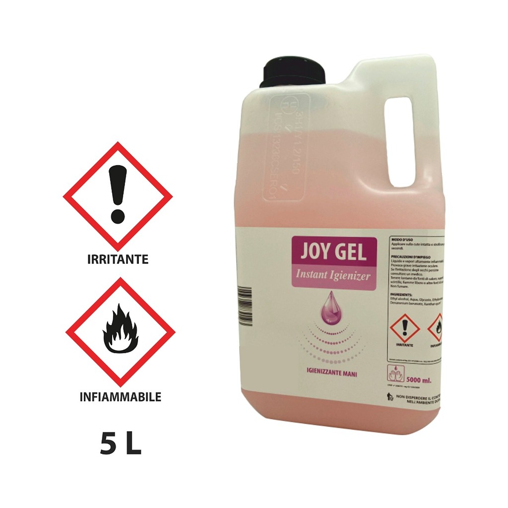 SOLUZIONE IDROALCOLICA al 70% GEL IGIENIZZANTE PER MANI da 5L 
