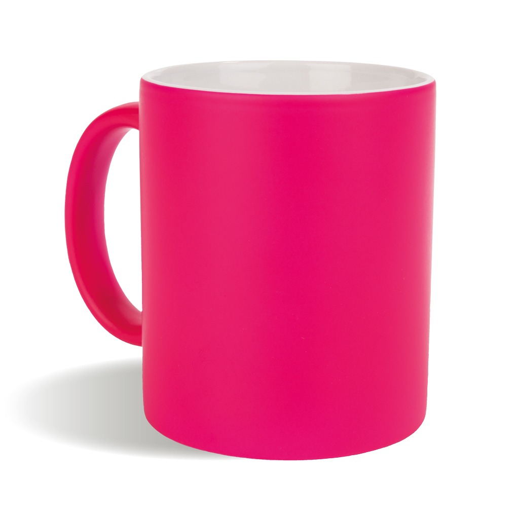 TAZZA IN CERAMICA COLORI FLUO 320 ML (GRADO A) 