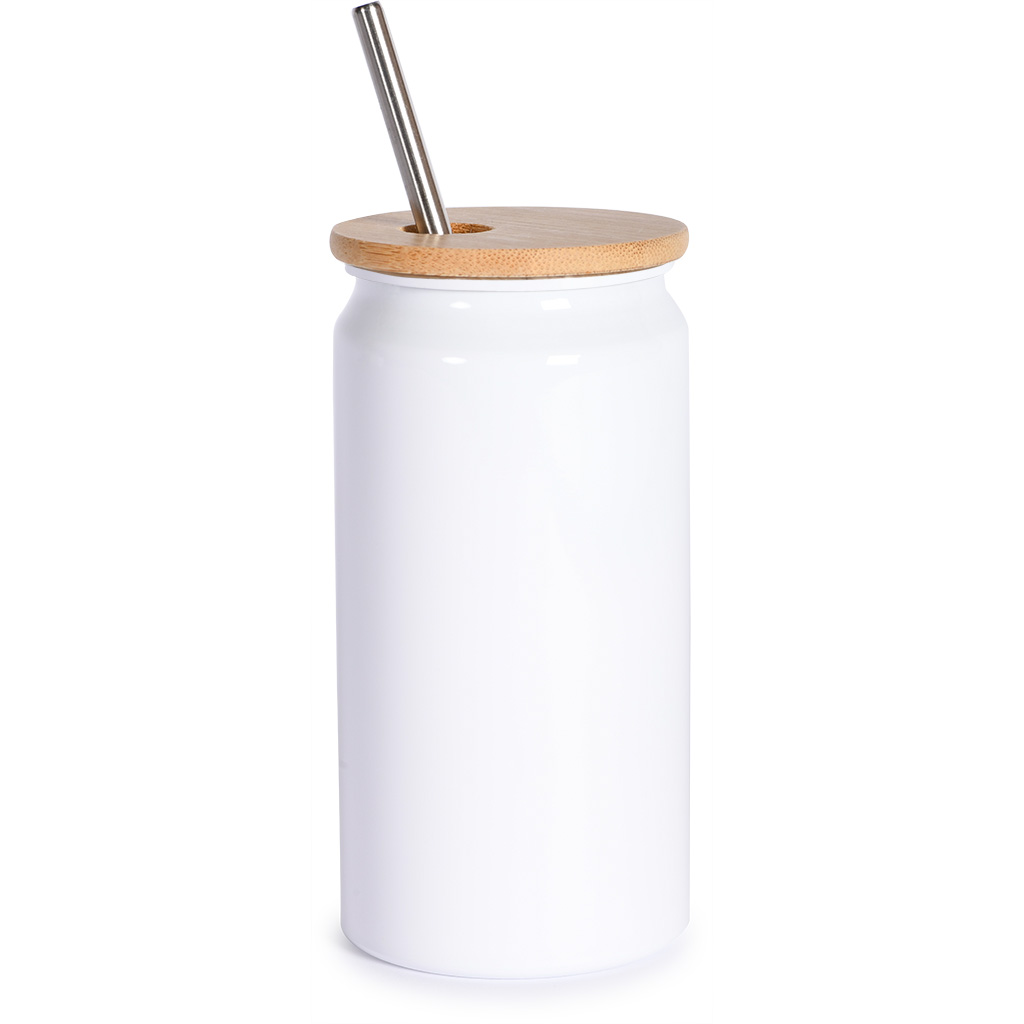 TAZZA 380 ML IN ALLUMINIO RICICLATO, BAMBÙ E ACCIAIO INOX 