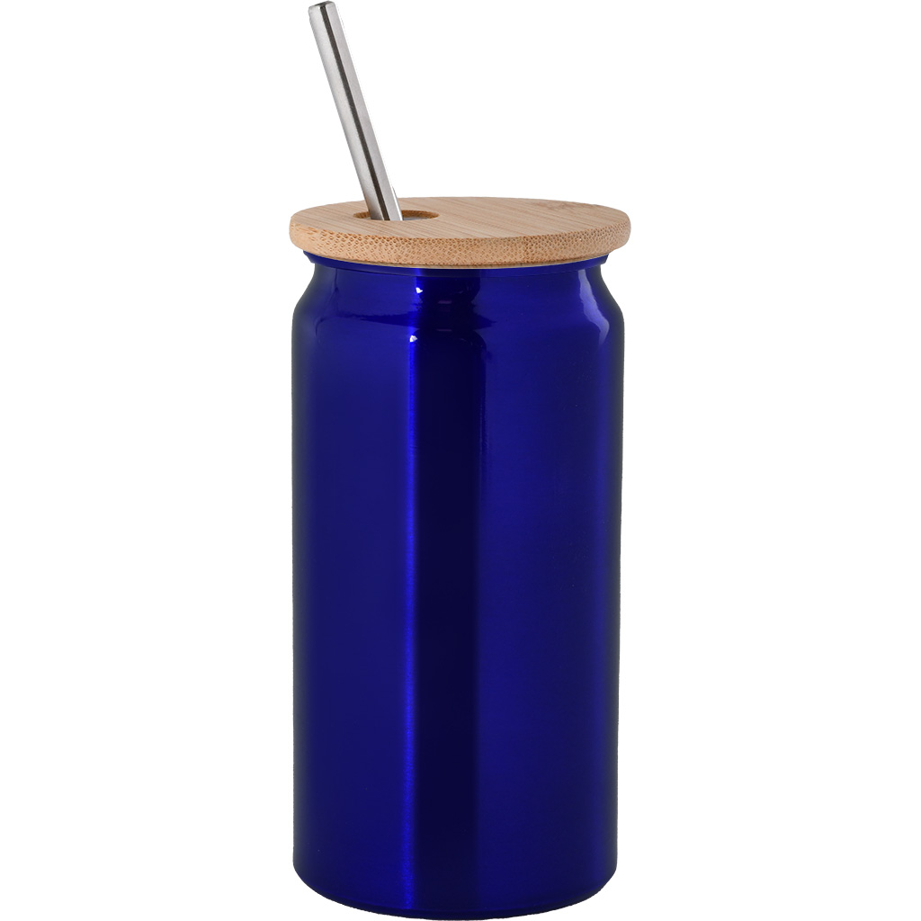 TAZZA 380 ML IN ALLUMINIO RICICLATO, BAMBÙ E ACCIAIO INOX 