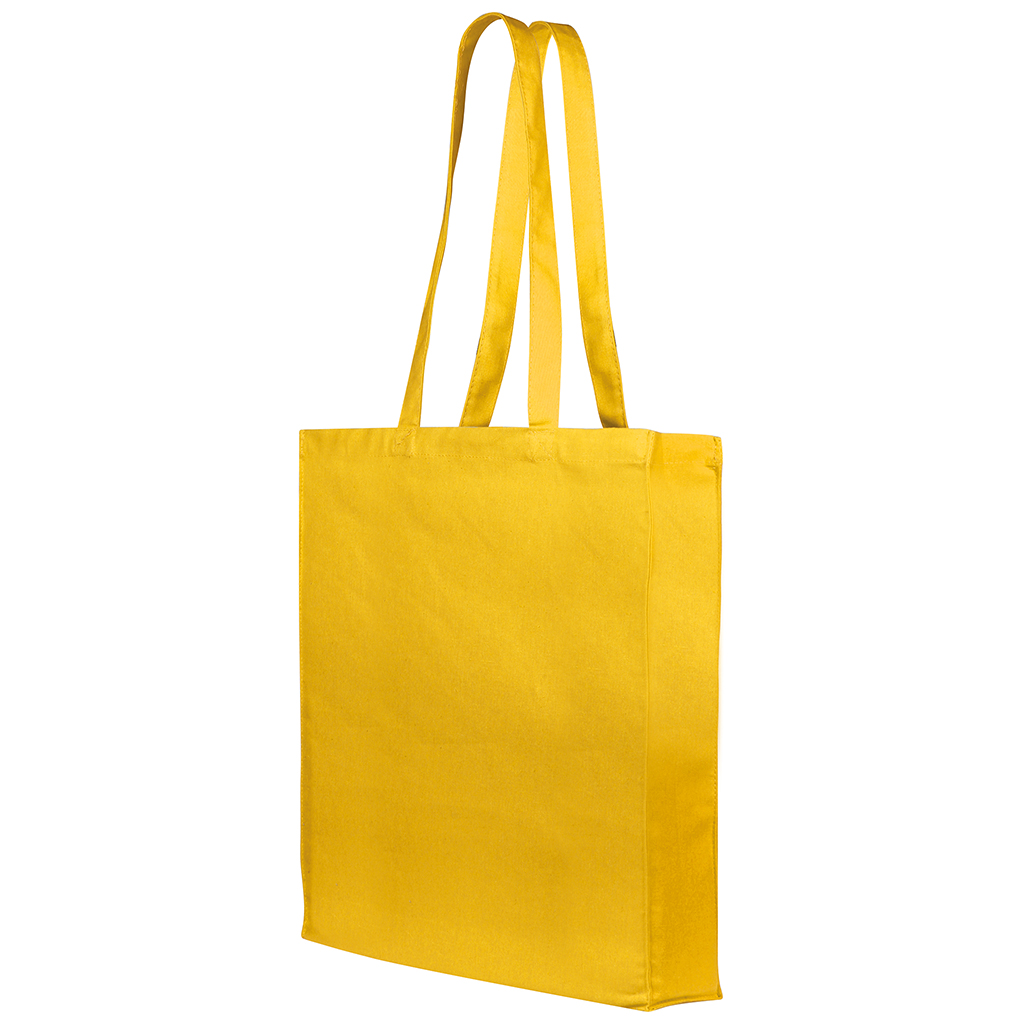 BORSA SHOPPER CON SOFFIETTO IN COTONE TWILL (250 gr/mq) 
