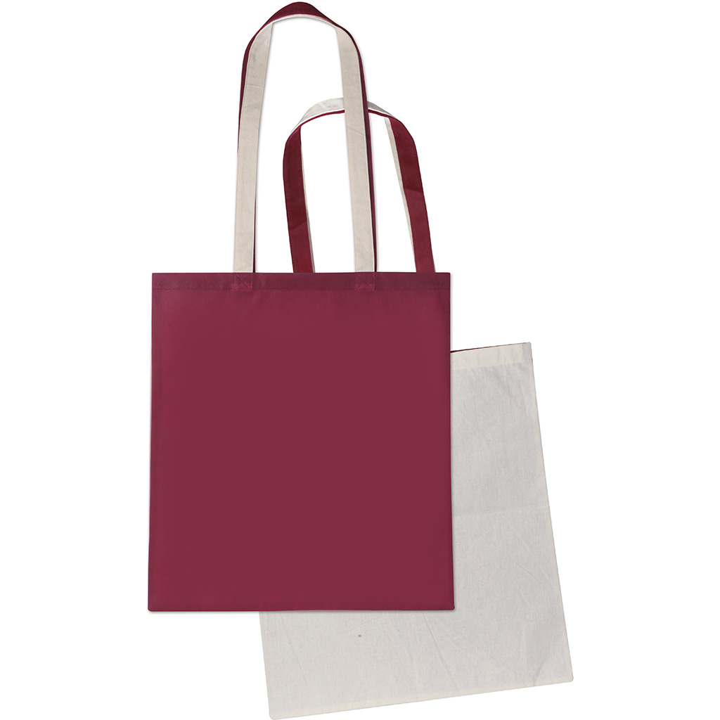 BORSA SHOPPER IBRIDA IN COTONE (140 gr/mq) E TNT (100 gr/mq) 