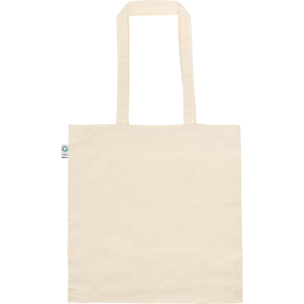 BORSA SHOPPER COLORE NATURAL IN COTONE ORGANICO 100% (140 gr/mq) 