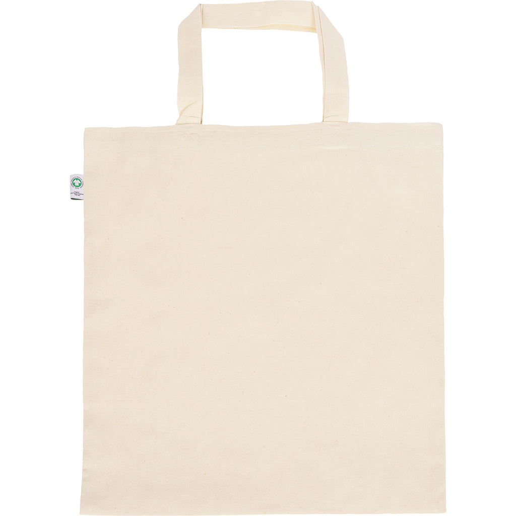 BORSA SHOPPER COLORE NATURAL IN COTONE ORGANICO 100% (140 gr/mq) 