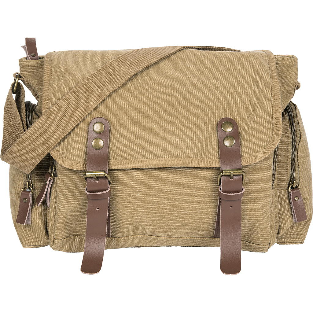 TRACOLLA VINTAGE IN POLICOTONE CANVAS (80% COT.-20% POLIEST.) E PELLE 