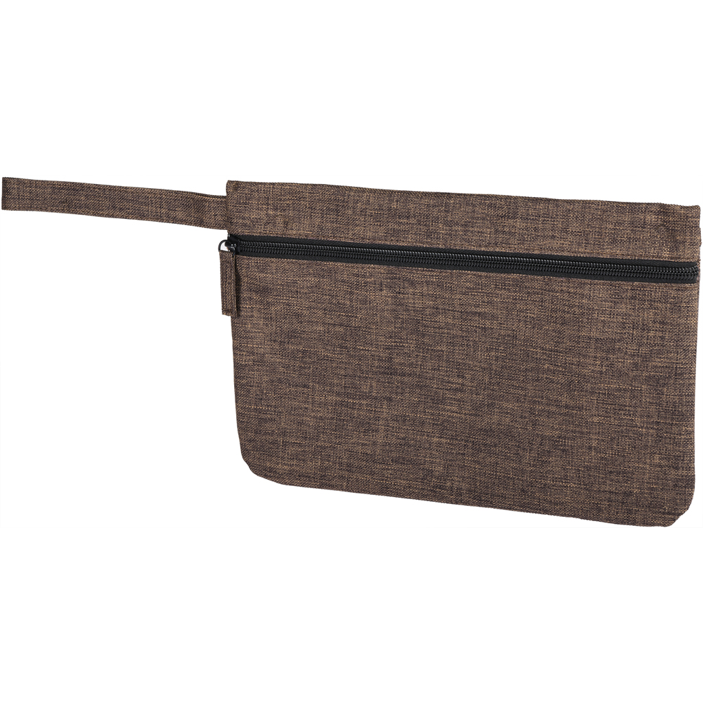 BUSTA PORTA DOCUMENTI MELANGE IN POLIESTERE 600D E PVC 