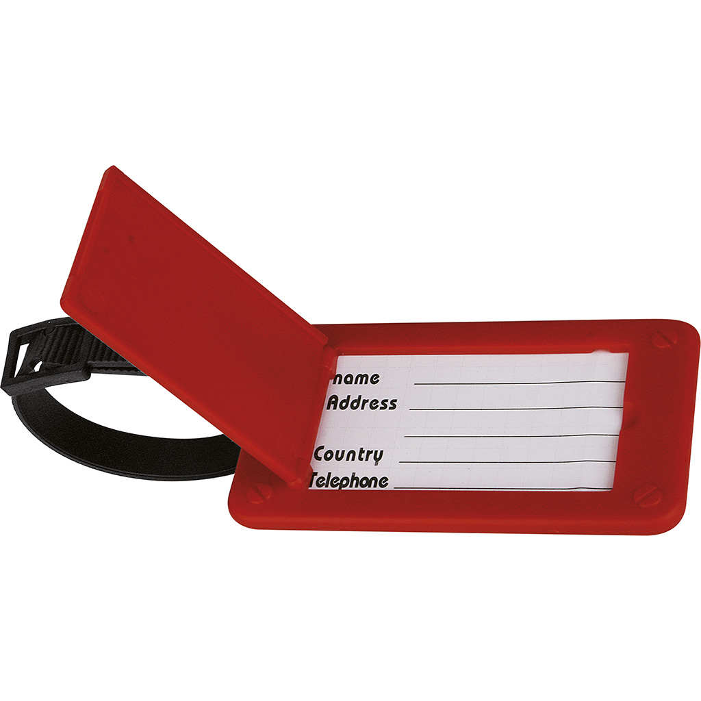 TARGHETTA DA VALIGIA IN PLASTICA 