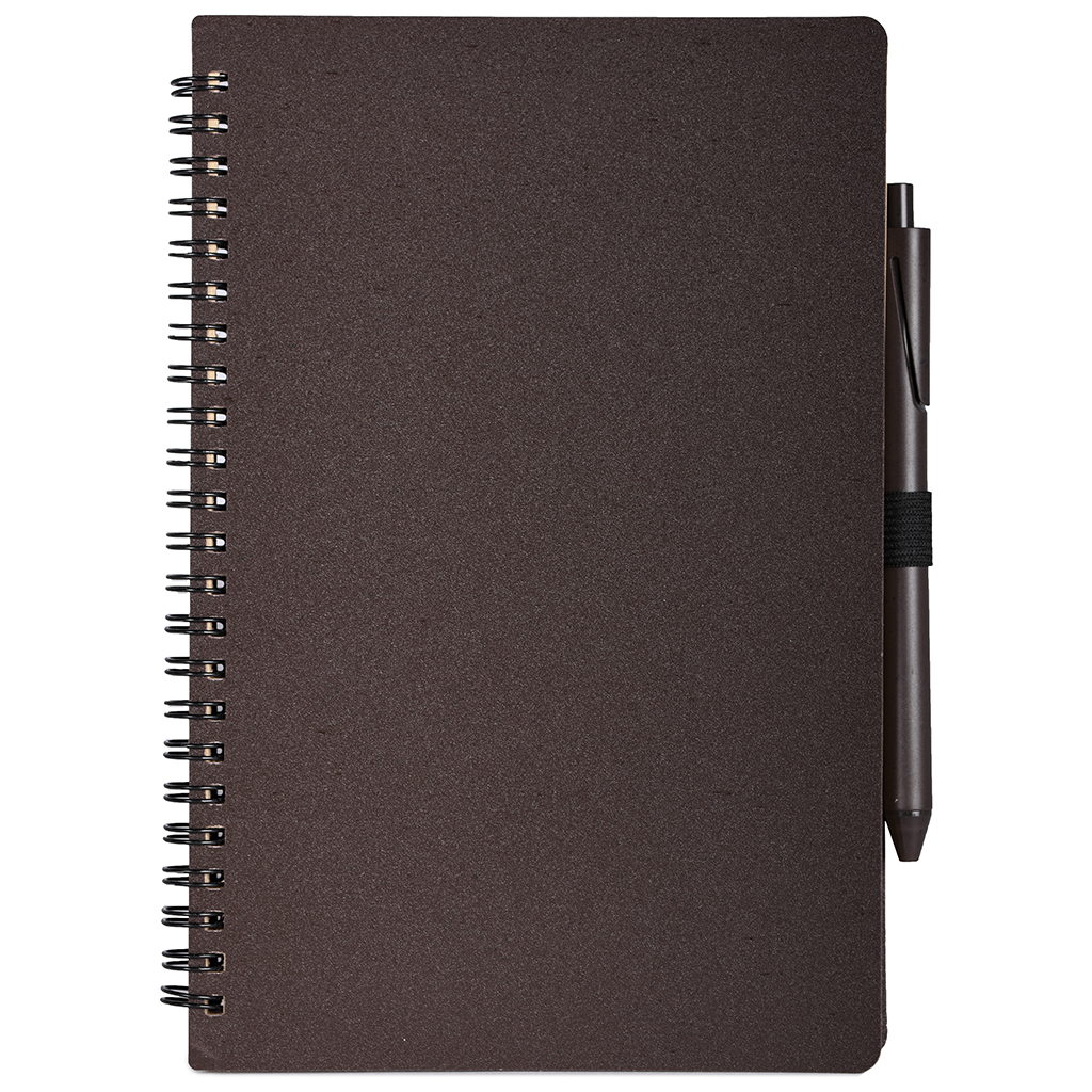 BLOCCO PER APPUNTI IN CARTA KRAFT, POLVERE DI FONDI DI CAFFÈ+PLASTICA 