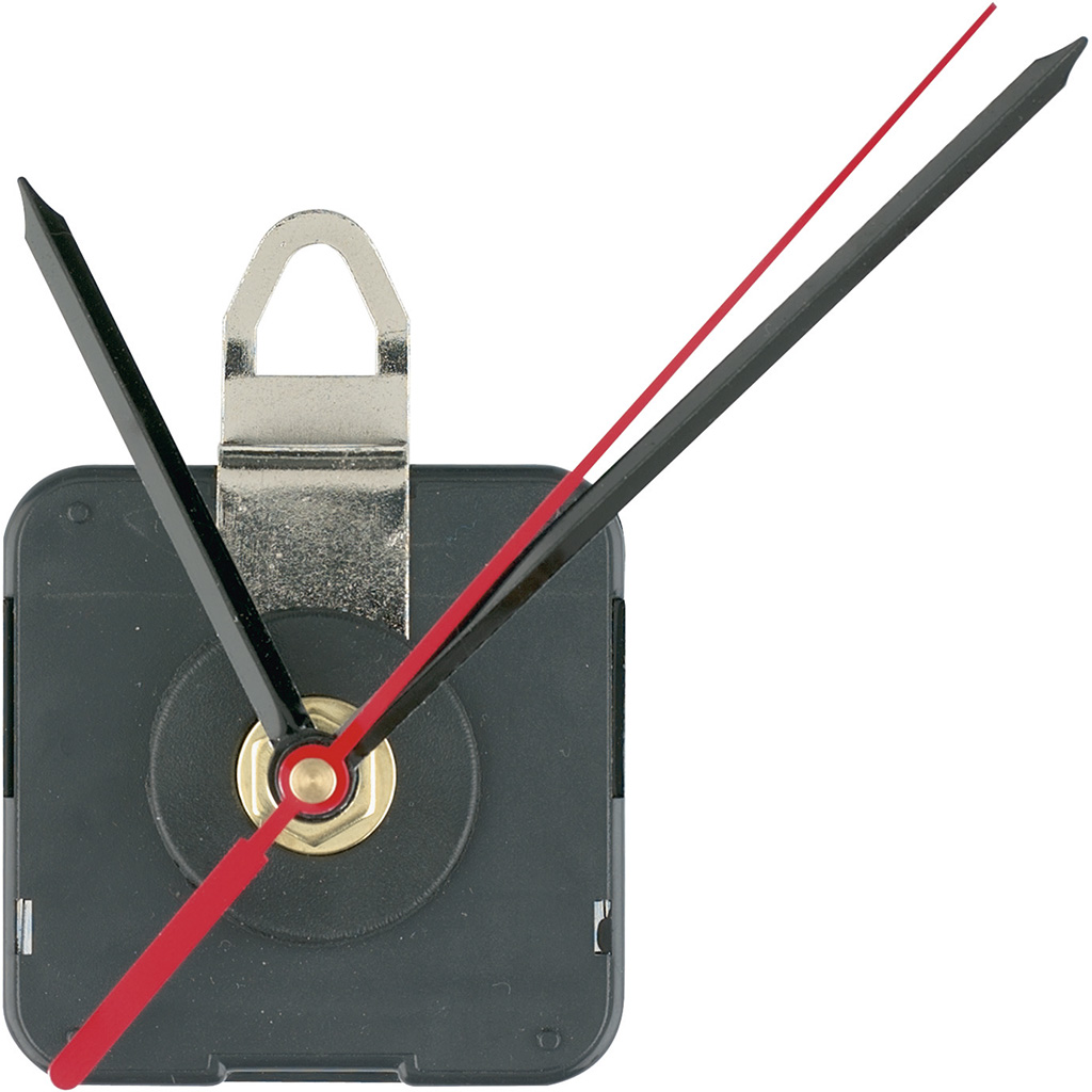 MOVIMENTO PER OROLOGIO DA PARETE IN PLASTICA E METALLO 